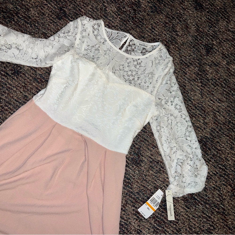Pink/White Dress